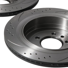 Dischi Freno Posteriori Forati e Scanalati 350mm Land Rover Discovery 3 4 3.0 5.0 V8 - foto 8