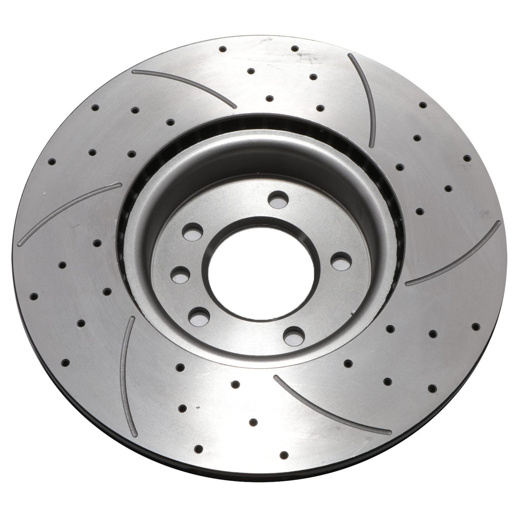 Dischi Freno Anteriori Forati e Scanalati 349mm Land Rover Discovery 5 L462 2017+ - foto 4