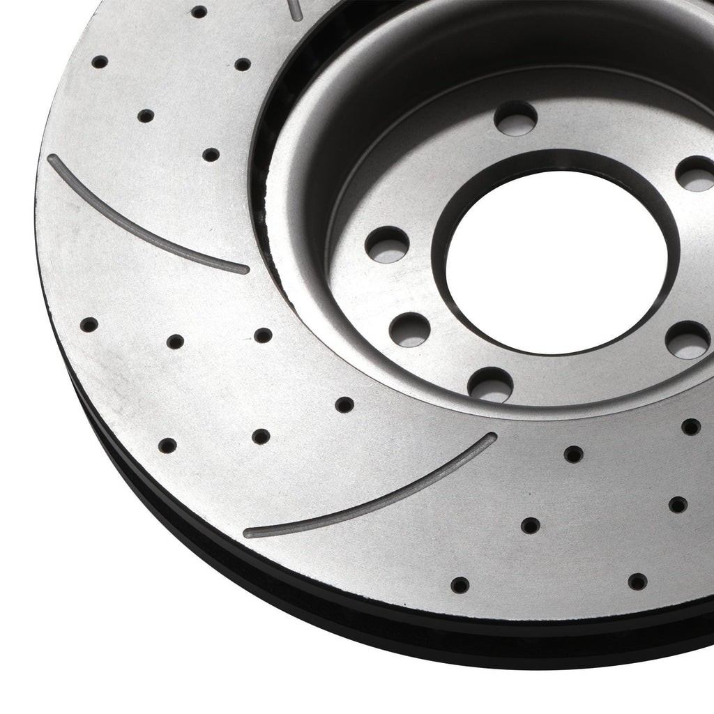 Dischi Freno Anteriori Forati e Scanalati 363mm Land Rover Discovery 5 L462 2017+ - foto 5