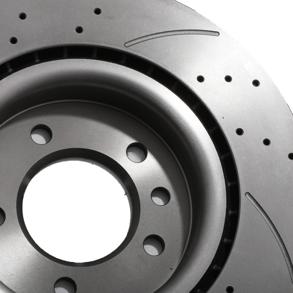 Dischi Freno Posteriori Forati, Scanalati e Ventilati 325mm Land Rover Discovery 5 L462 - foto 6