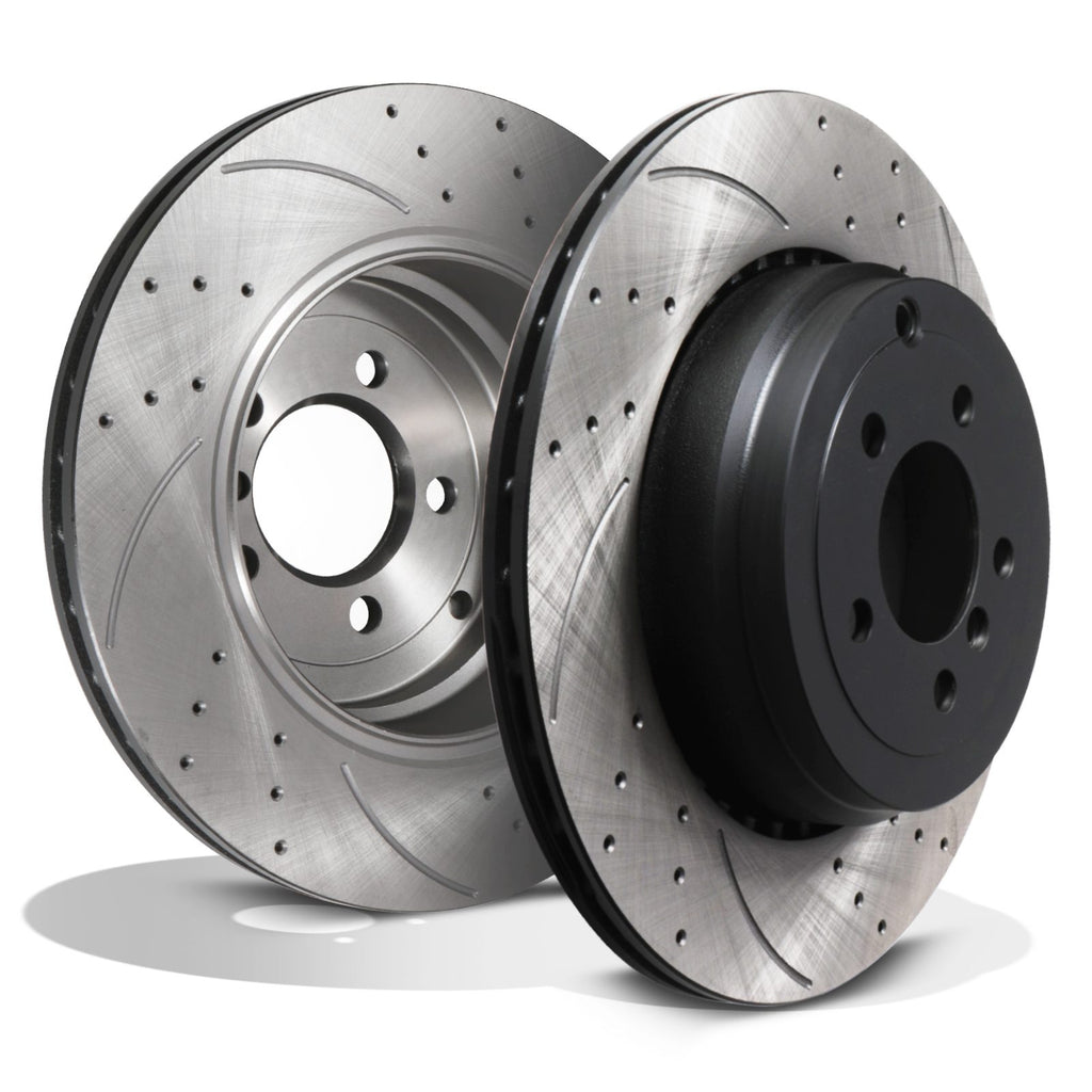 Dischi Freno Posteriori Forati e Scanalati 365mm Range Rover 4.4 TDV8 L322 4X4 10-12