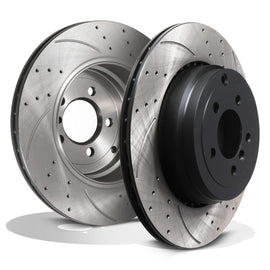 Dischi Freno Posteriori Forati, Scanalati e Ventilati 365mm Range Rover 3 4.4 L322 2009-2012