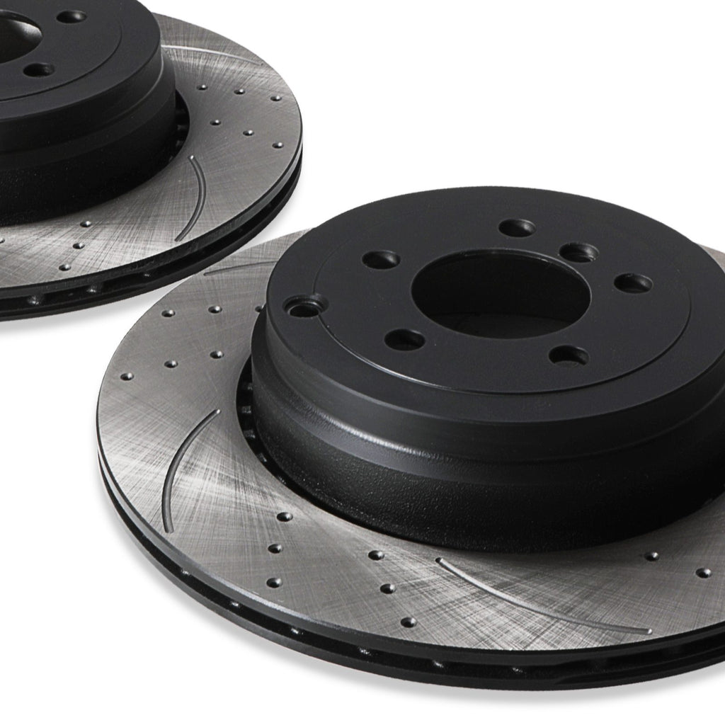 Dischi Freno Posteriori Forati e Scanalati 365mm Range Rover 4.4 TDV8 L322 4X4 10-12 - foto 4