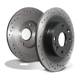 Dischi Freno Posteriori Forati e Baffati 250mm Mazda 323 MX5 MX-5 MK1 MK2 1.6 1.8