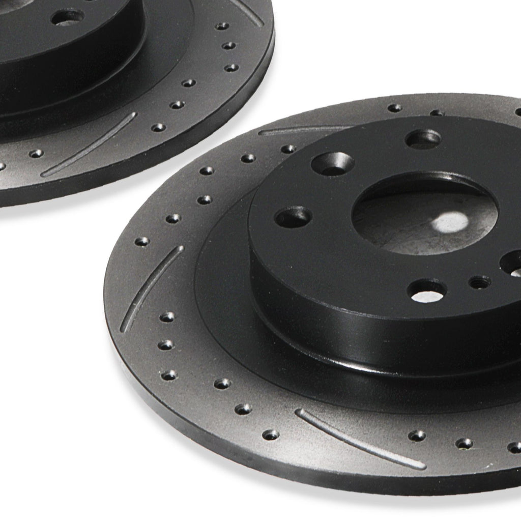 Dischi Freno Posteriori Forati e Baffati 250mm Mazda 323 MX5 MX-5 MK1 MK2 1.6 1.8 - foto 8