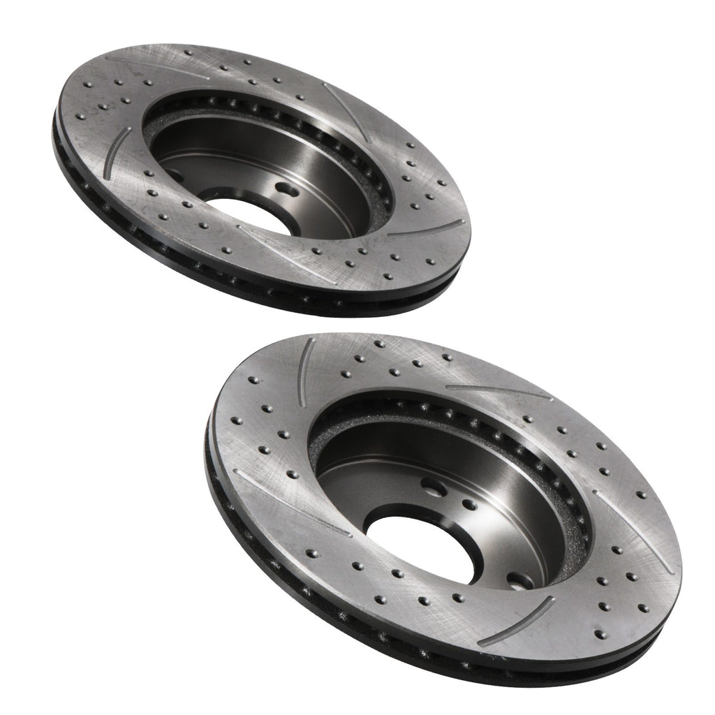 Dischi Freno Anteriori Forati e Scanalati 235mm Mazda MX-5 Mk1 NA 1.6 90-98 - foto 7