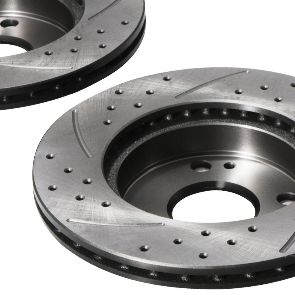 Dischi Freno Anteriori Forati e Scanalati 235mm Mazda MX-5 Mk1 NA 1.6 89-97 - foto 9