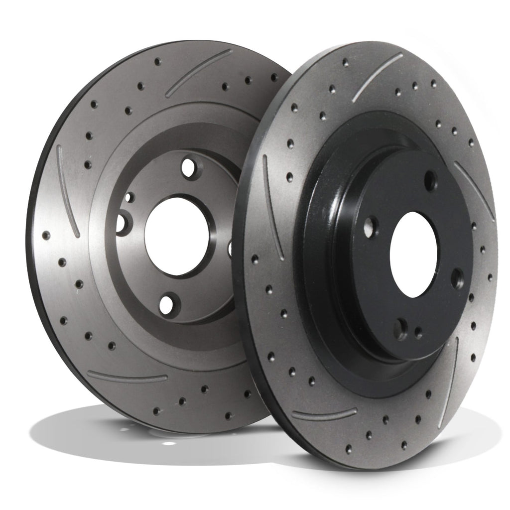 Dischi Freno Posteriori Forati e Baffati 276mm Mazda MX5 MX-5 Nb MK2 1.6 16V 98-05