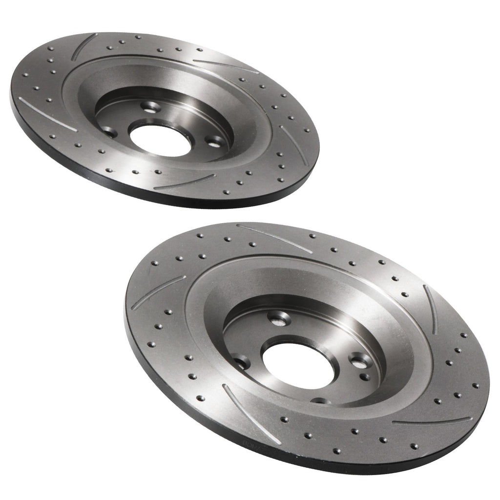 Dischi Freno Posteriori Forati e Baffati 276mm Mazda MX5 MX-5 Nb MK2 1.6 16V 98-05 - foto 9