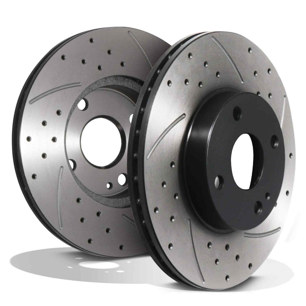Dischi Freno Anteriori Forati e Scanalati 255mm Mazda MX-5 Mk2 Mk2.5 NB 1.6 1.8 1.9 16V 98-05