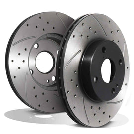 Dischi Freno Anteriori Forati e Scanalati 255mm Mazda MX-5 Mk2 Mk2.5 NB 1.6 1.8 1.9 16V 98-05