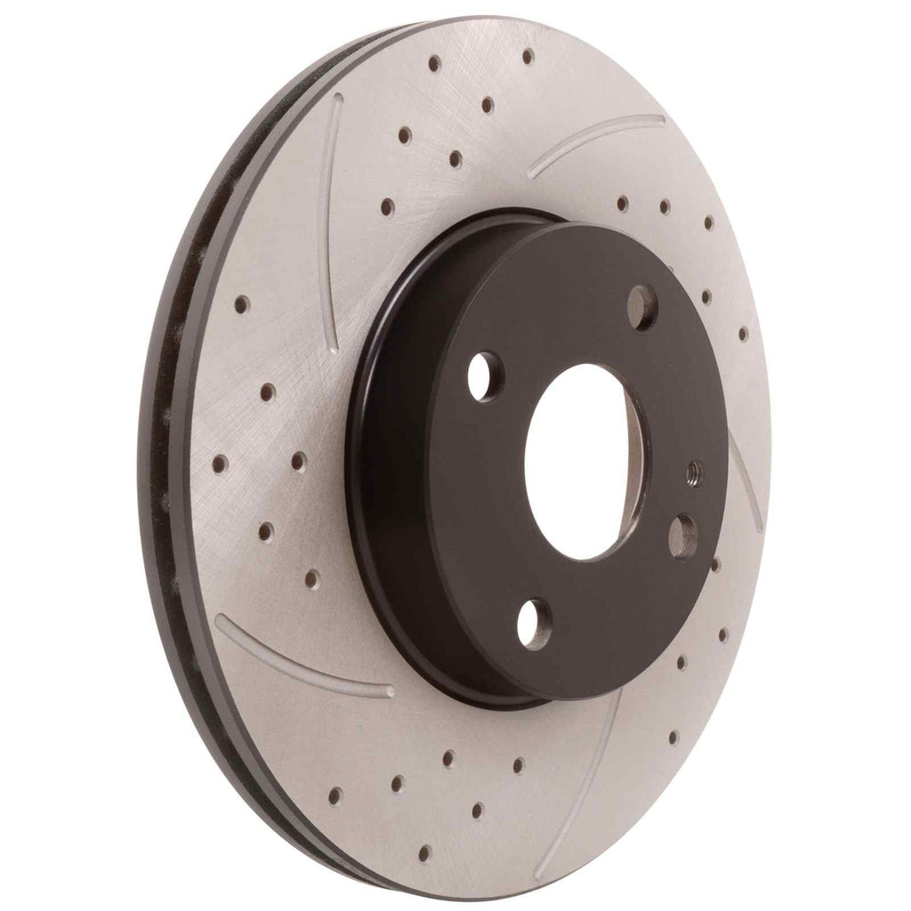Dischi Freno Anteriori Forati e Scanalati 255mm Mazda MX-5 Mk2 Mk2.5 NB 1.6 1.8 1.9 16V 98-05 - foto 4