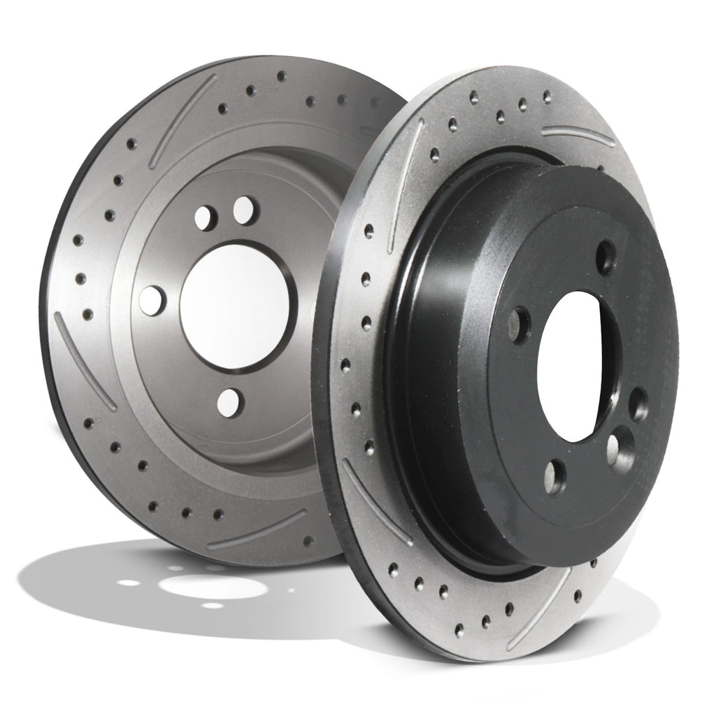 Dischi Freno Posteriori Forati e Baffati 259mm Mini R52 R53 R56 John Cooper Works