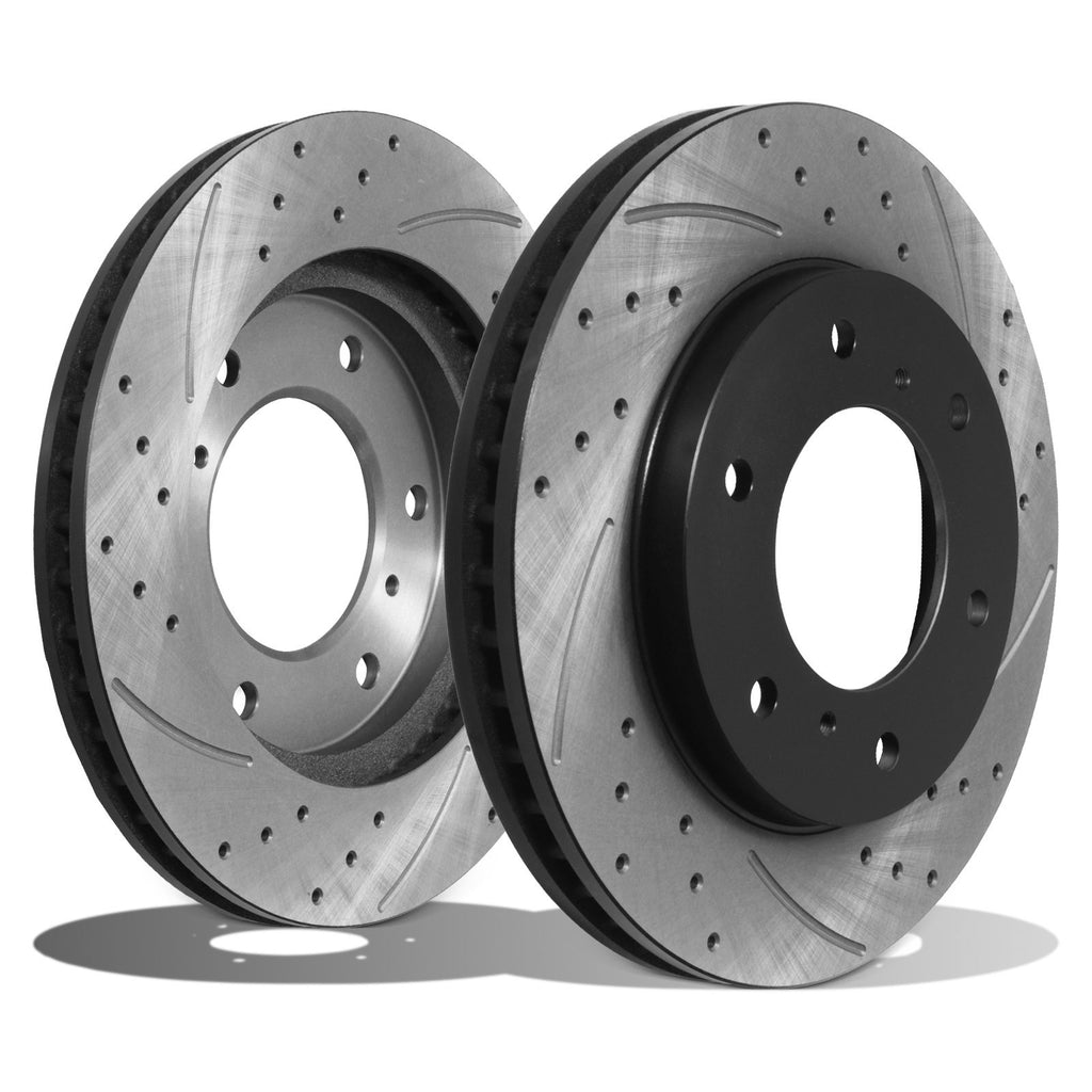 Dischi Freno Anteriori Forati Baffati 294mm Mitsubishi L200 Triton Di-D 4WD dal 2005