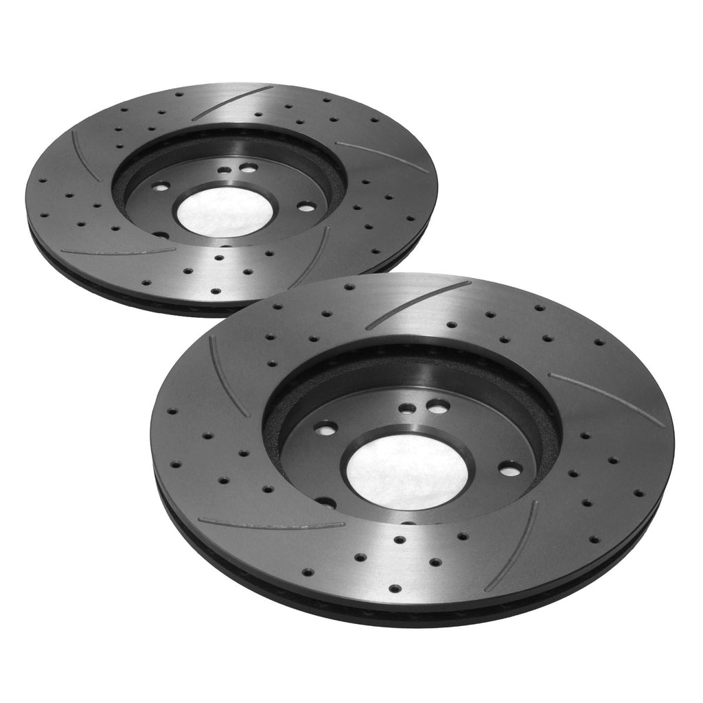 Dischi Freno Anteriori Forati Baffati 280mm Nissan 200SX (S14 S14A) 2.0 e 300ZX (Z32) - foto 5
