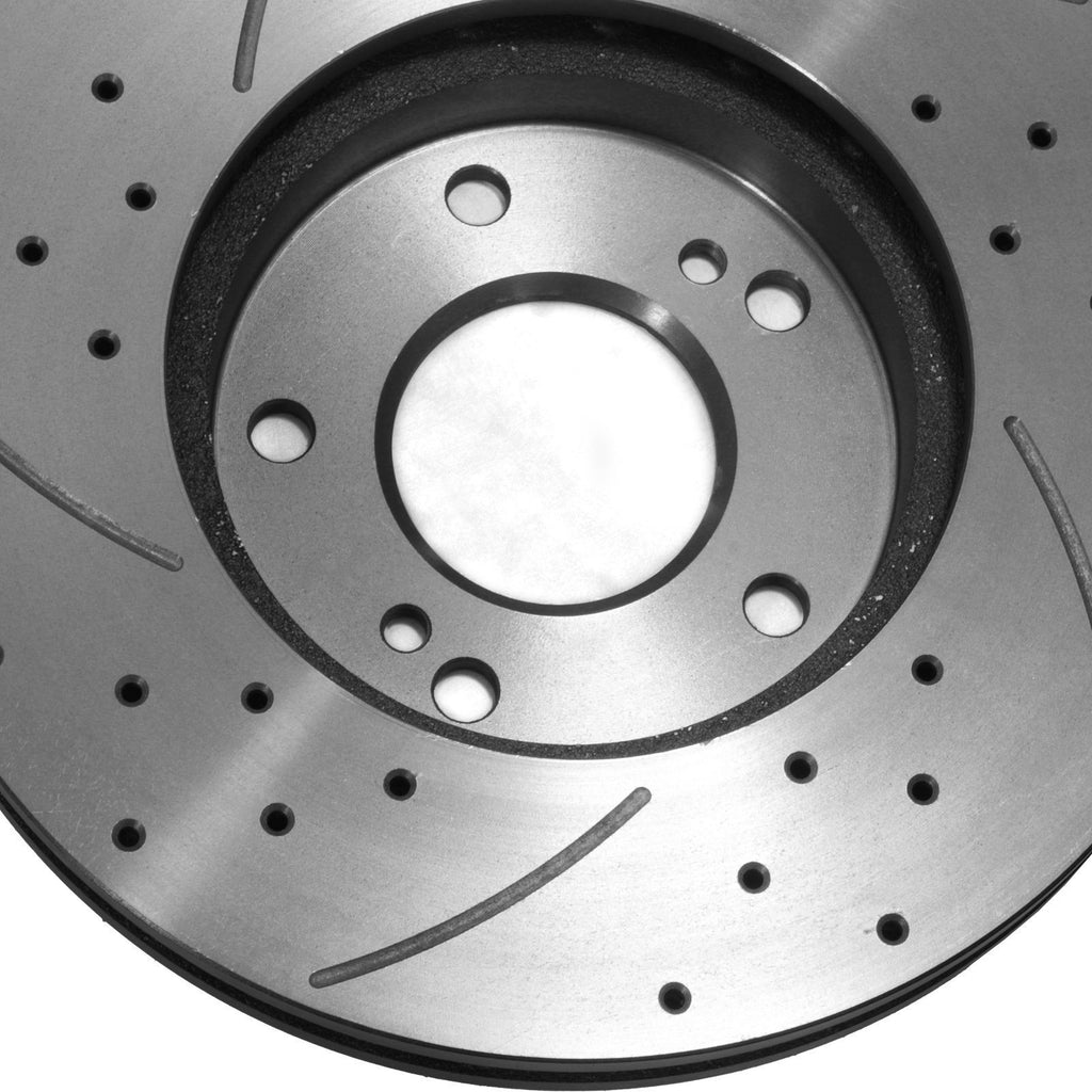 Dischi Freno Anteriori Forati Baffati 280mm Nissan 200SX (S14 S14A) 2.0 e 300ZX (Z32) - foto 9