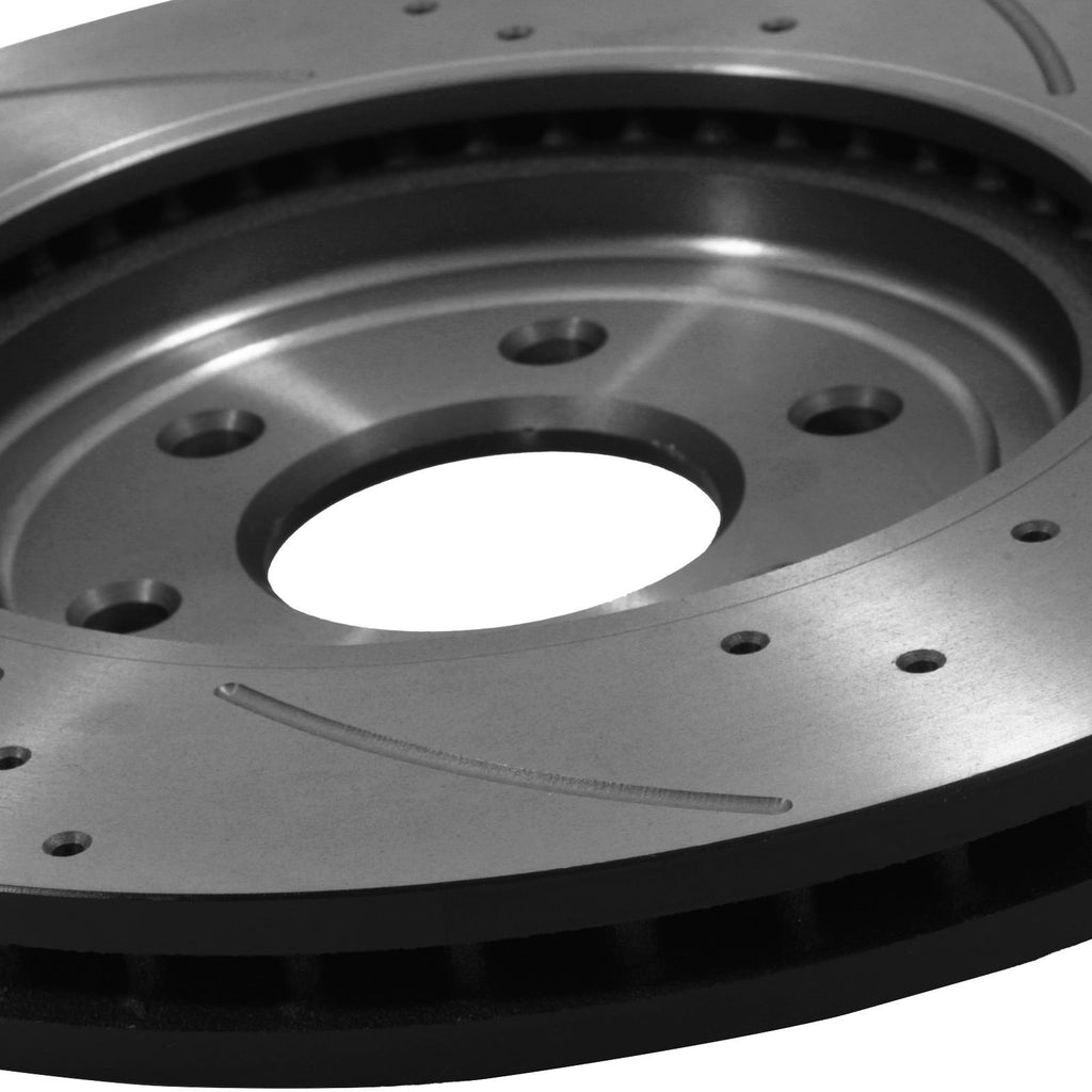 Dischi Freno Anteriori Forati e Scanalati 320mm Nissan Navara Pathfinder R51 04-11 - foto 9