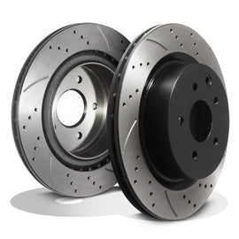 Dischi Freno Posteriori Forati e Scanalati 322mm Nissan 350Z Z33 2003-2006