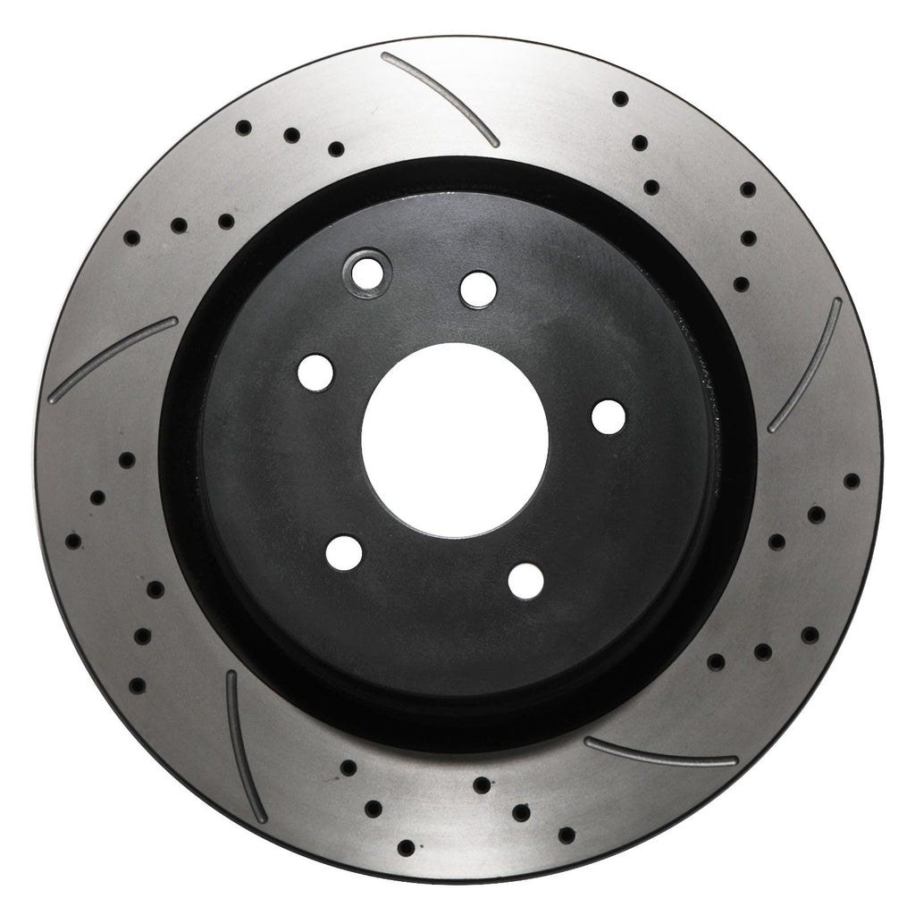 Dischi Freno Posteriori Forati e Scanalati 322mm Nissan 350Z Z33 2003-2006 - foto 4
