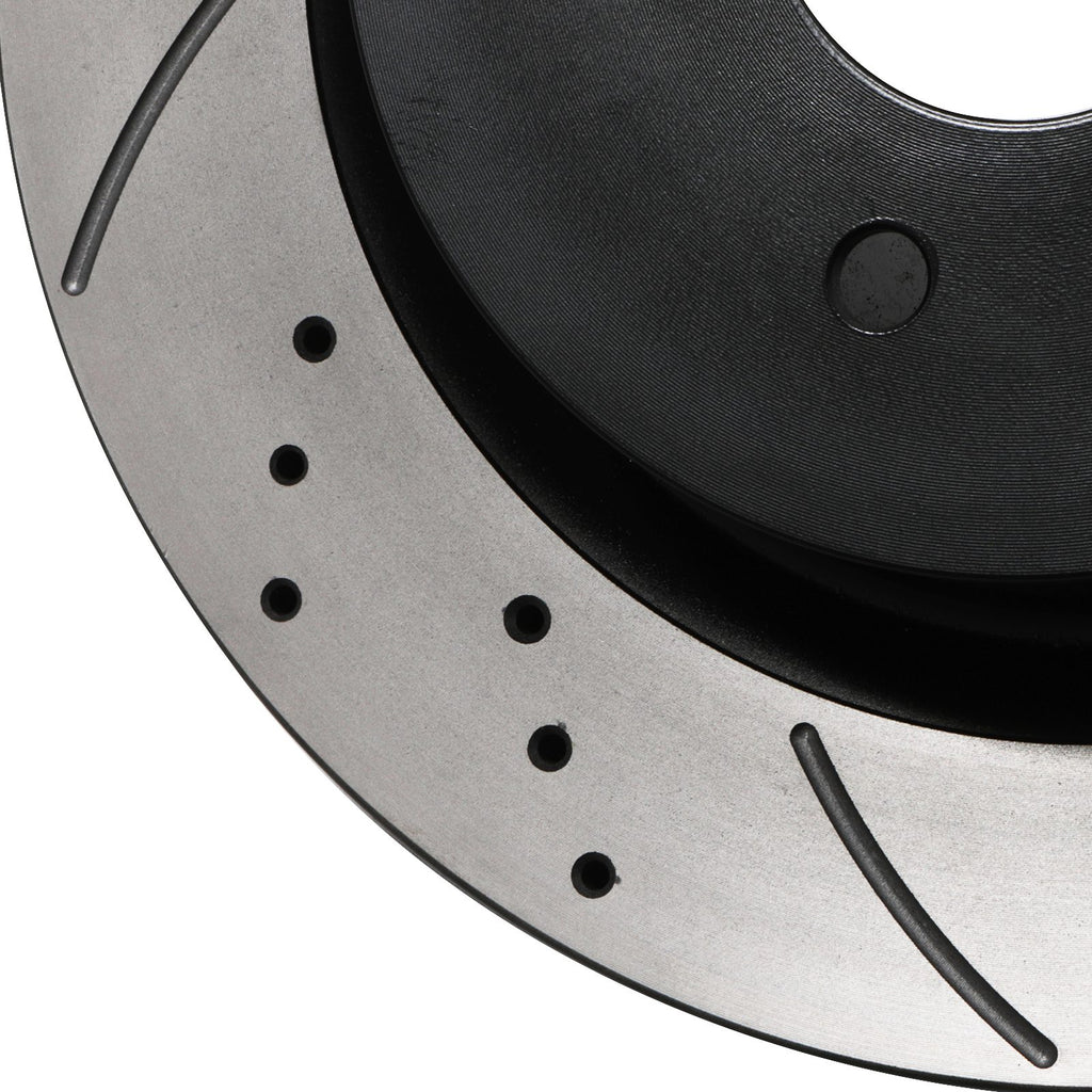 Dischi Freno Posteriori Forati e Scanalati 322mm Nissan 350Z Z33 2003-2006 - foto 9
