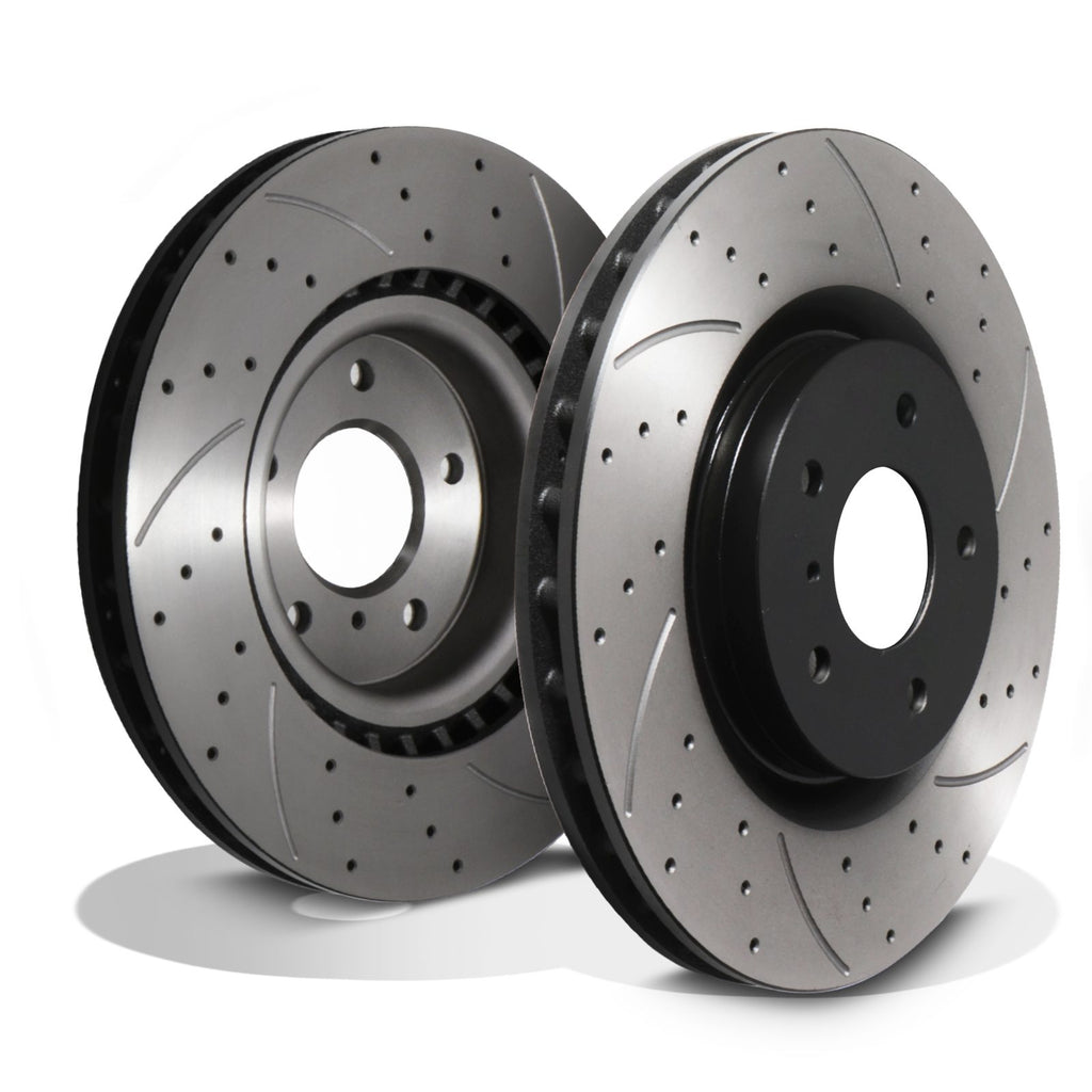 Dischi Freno Anteriori Forati e Scanalati 323mm Nissan 350Z Z33 Fairlady 3.5 03-06