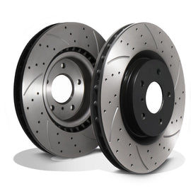 Dischi Freno Anteriori Forati e Scanalati 323mm Nissan 350Z Z33 Fairlady 3.5 03-06