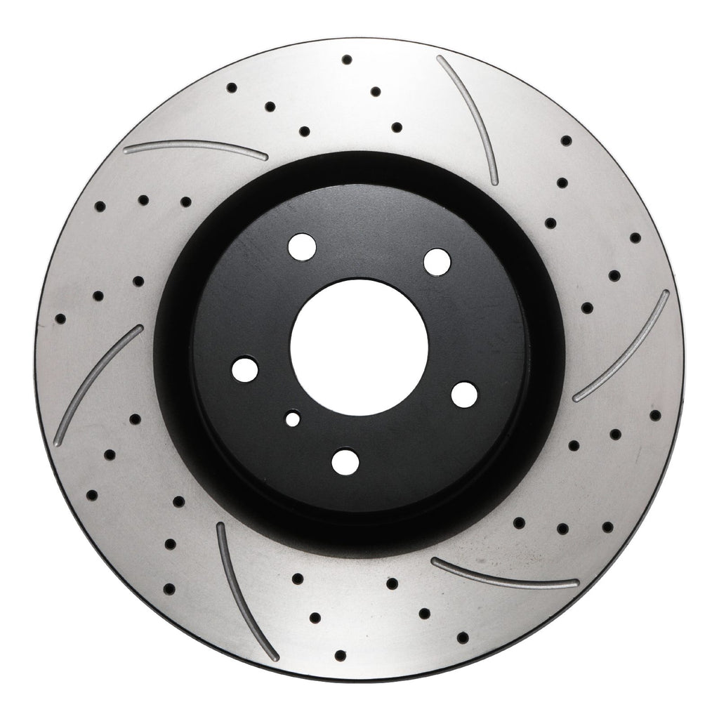 Dischi Freno Anteriori Forati e Scanalati 323mm Nissan 350Z Z33 Fairlady 3.5 03-06 - foto 4