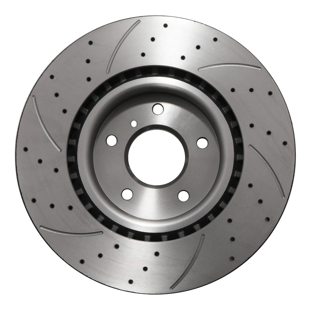 Dischi Freno Anteriori Forati e Scanalati 323mm Nissan 350Z Z33 Fairlady 3.5 03-06 - foto 5