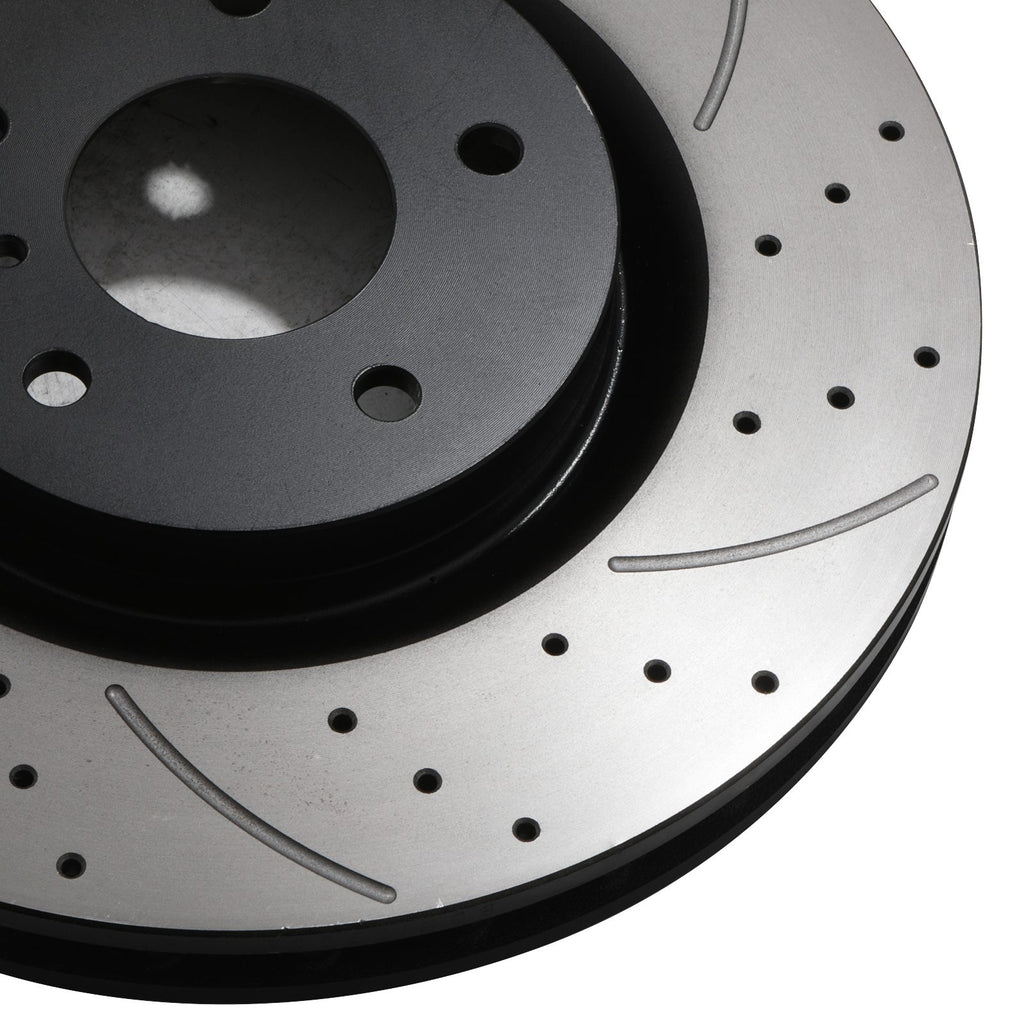 Dischi Freno Anteriori Forati e Scanalati 323mm Nissan 350Z Z33 Fairlady 3.5 03-06 - foto 6