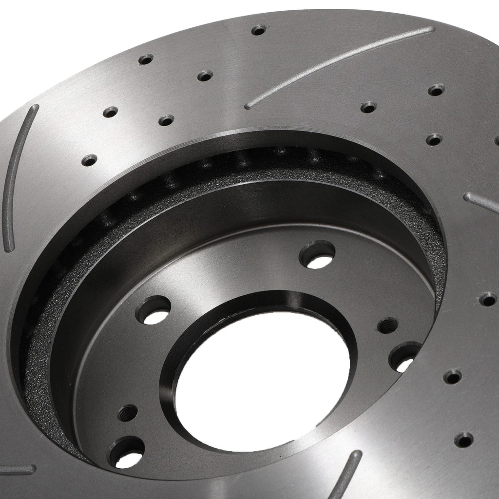 Dischi Freno Anteriori Forati Scanalati 380mm Nissan Skyline GTR R33 2.5 93-98 - foto 9