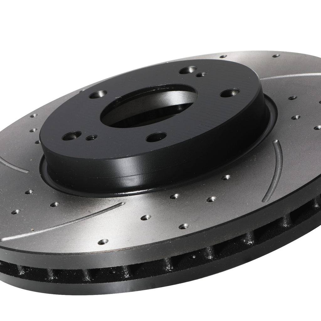 Dischi Freno Anteriori Forati Scanalati 380mm Nissan Skyline GTR R33 2.5 93-98 - foto 4