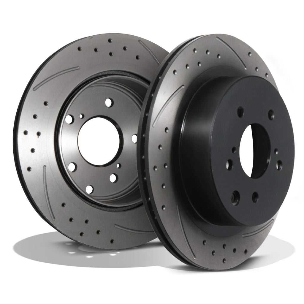 Dischi Freno Posteriori Forati e Baffati 296mm Nissan Skyline R33 2.5 GTST 93-98