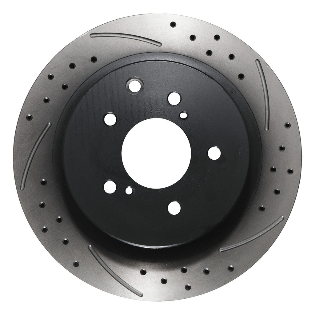 Dischi Freno Posteriori Forati e Baffati 296mm Nissan Skyline R33 2.5 GTST 93-98 - foto 4