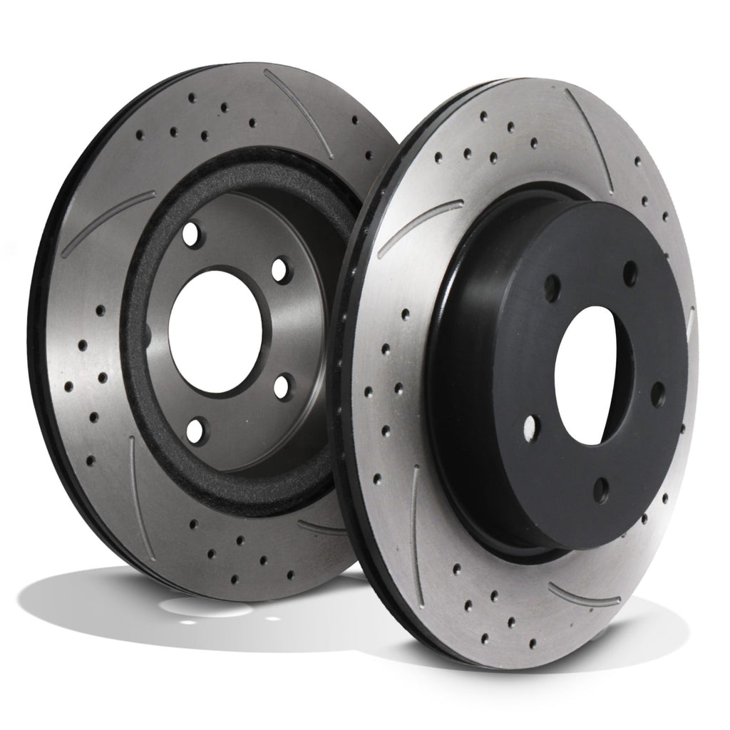 Dischi Freno Posteriori Forati, Scanalati e Ventilati 292mm Nissan Skyline V35 2003-2007