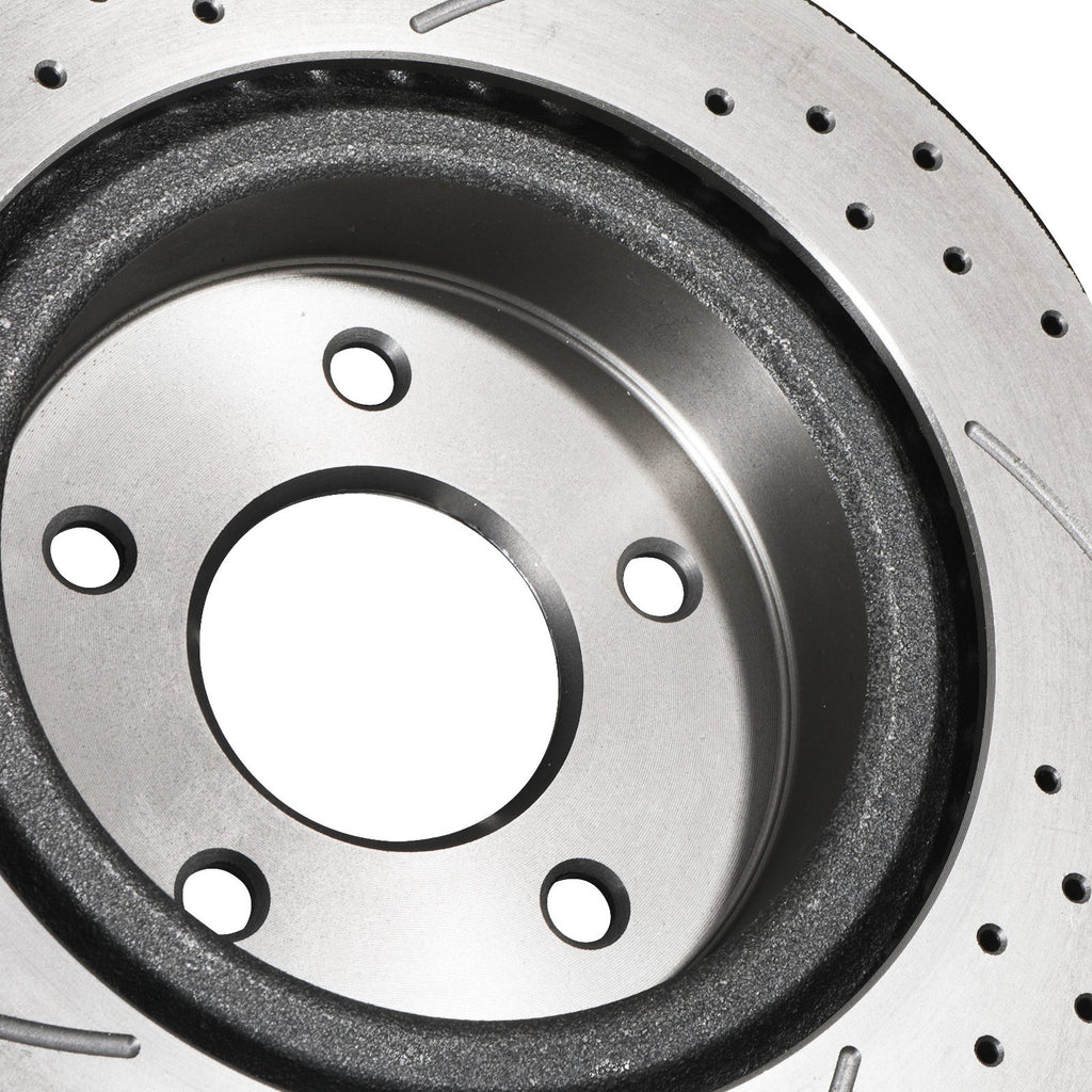 Dischi Freno Posteriori Forati, Scanalati e Ventilati 292mm Nissan Skyline V35 2003-2007 - foto 6