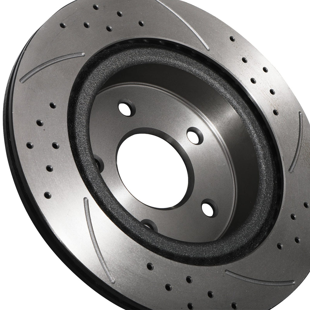 Dischi Freno Posteriori Forati, Scanalati e Ventilati 292mm Nissan Skyline V35 2003-2007 - foto 8