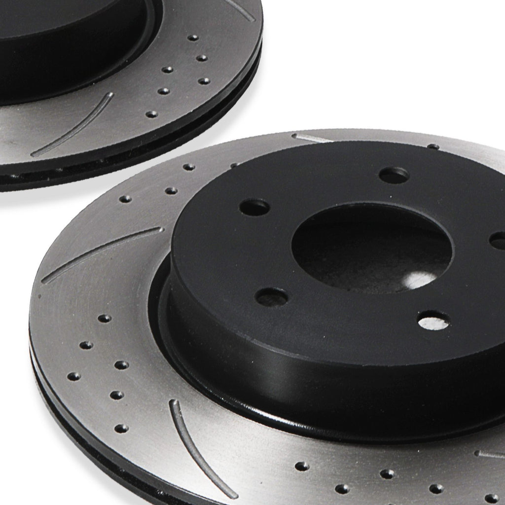 Dischi Freno Posteriori Forati, Scanalati e Ventilati 292mm Nissan Skyline V35 2003-2007 - foto 10