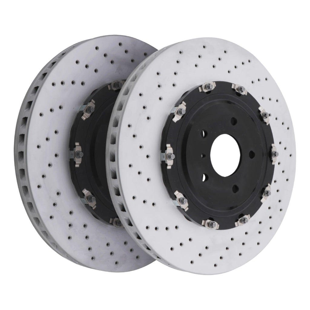 Dischi Freno Anteriori Forati Scanalati 380mm Nissan GT-R R35 3.8 V6 07-11