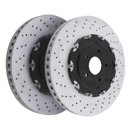 Dischi Freno Anteriori Forati Scanalati 380mm Nissan GT-R R35 3.8 V6 07-11