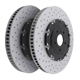 Dischi Freno Anteriori Forati Scanalati 390mm Nissan GT-R R35 3.8 V6 07-11