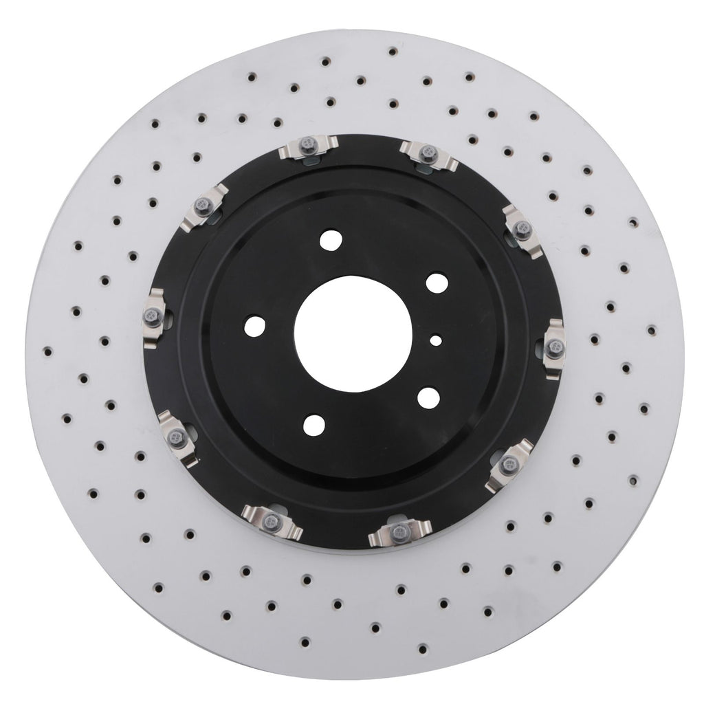 Dischi Freno Posteriori Forati Scanalati 380mm Nissan GT-R R35 3.8 V6 07-11 - foto 2
