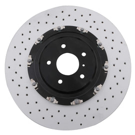Dischi Freno Posteriori Forati Scanalati 380mm Nissan GT-R R35 3.8 V6 07-11 - foto 2