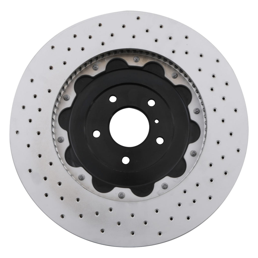 Dischi Freno Anteriori Forati Scanalati 380mm Nissan GT-R R35 3.8 V6 07-11 - foto 6