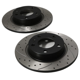 Dischi Freno Forati e Scanalati Posteriori 264mm Opel Corsa D VXR OPC