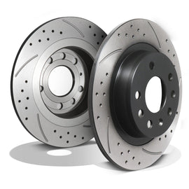 Dischi Freno Forati e Scanalati Posteriori 278mm Opel Astra H VXR OPC