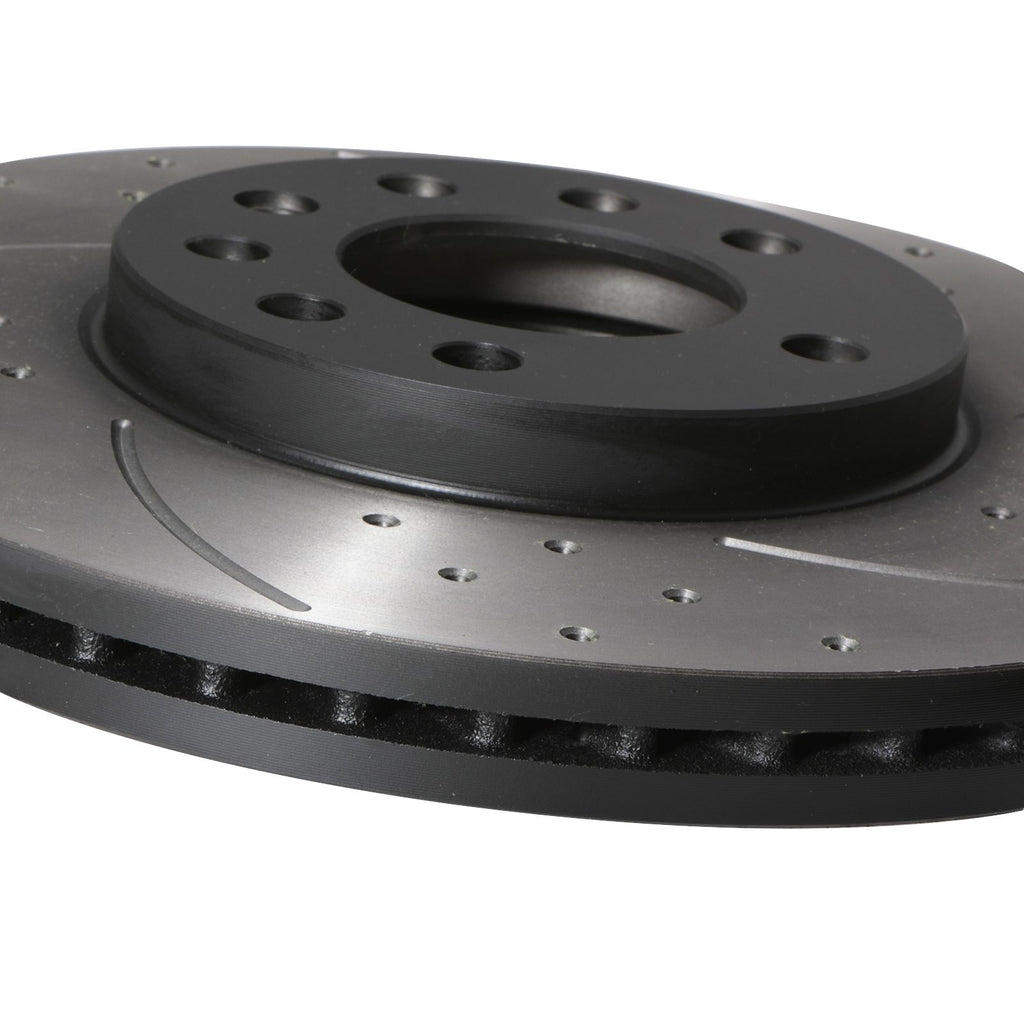 Dischi Freno Anteriori Forati Baffati 288mm Vauxhall Vectra B e Saab 9-3 9-5 1995-2009 - foto 8