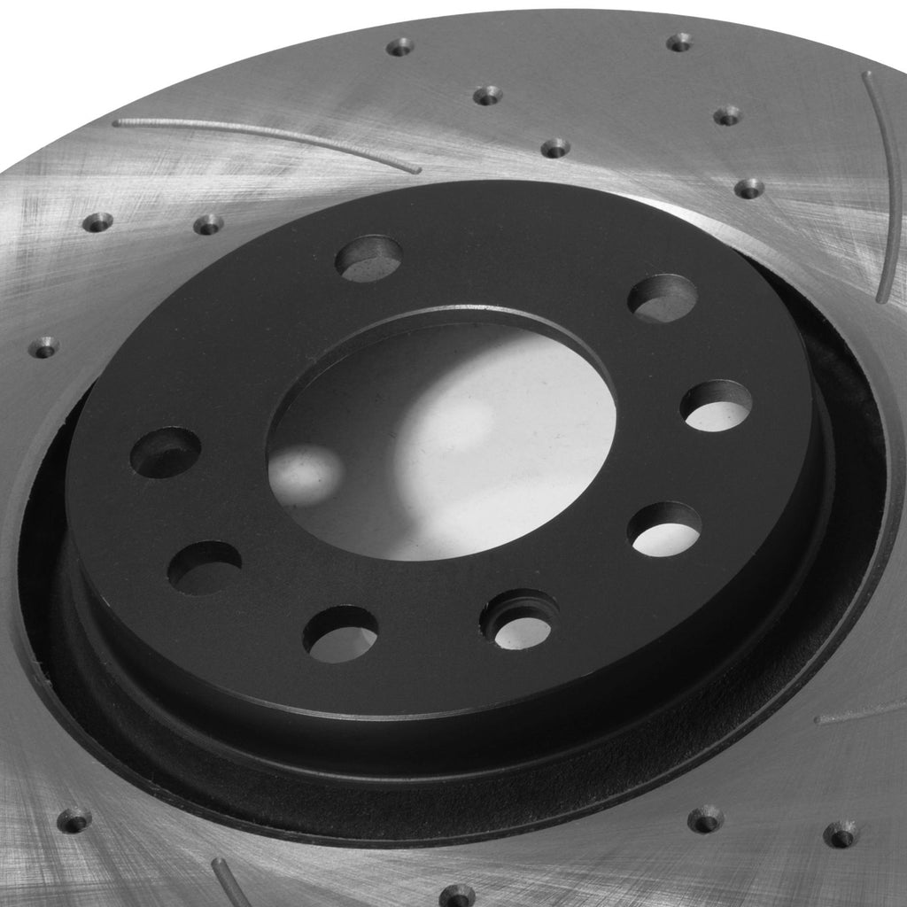 Dischi Freno Anteriori Forati e Scanalati 308mm Saab 9-3 9-5 MK1 97-10 - foto 8