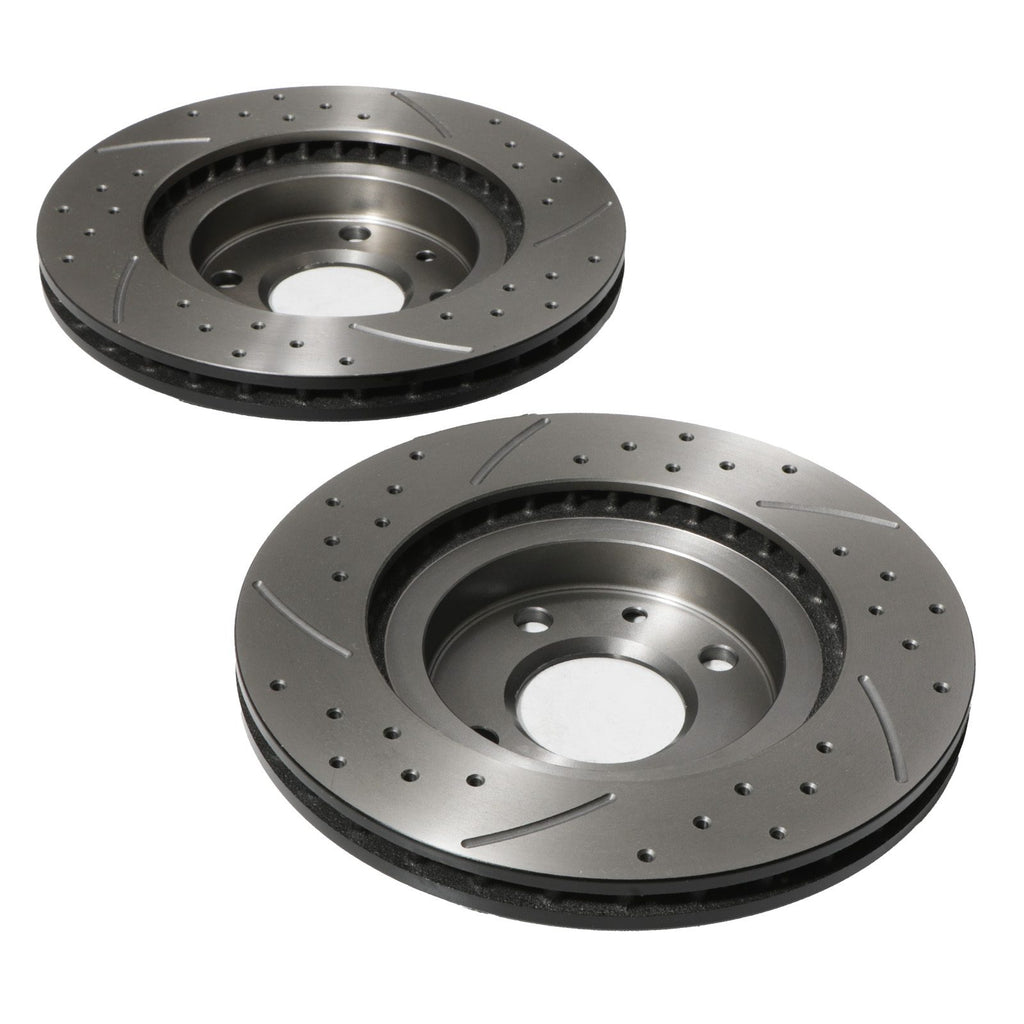 Dischi Freno Anteriori Forati e Scanalati 258mm Renault Twingo MK3 0.9 1.0 2014+ - foto 7