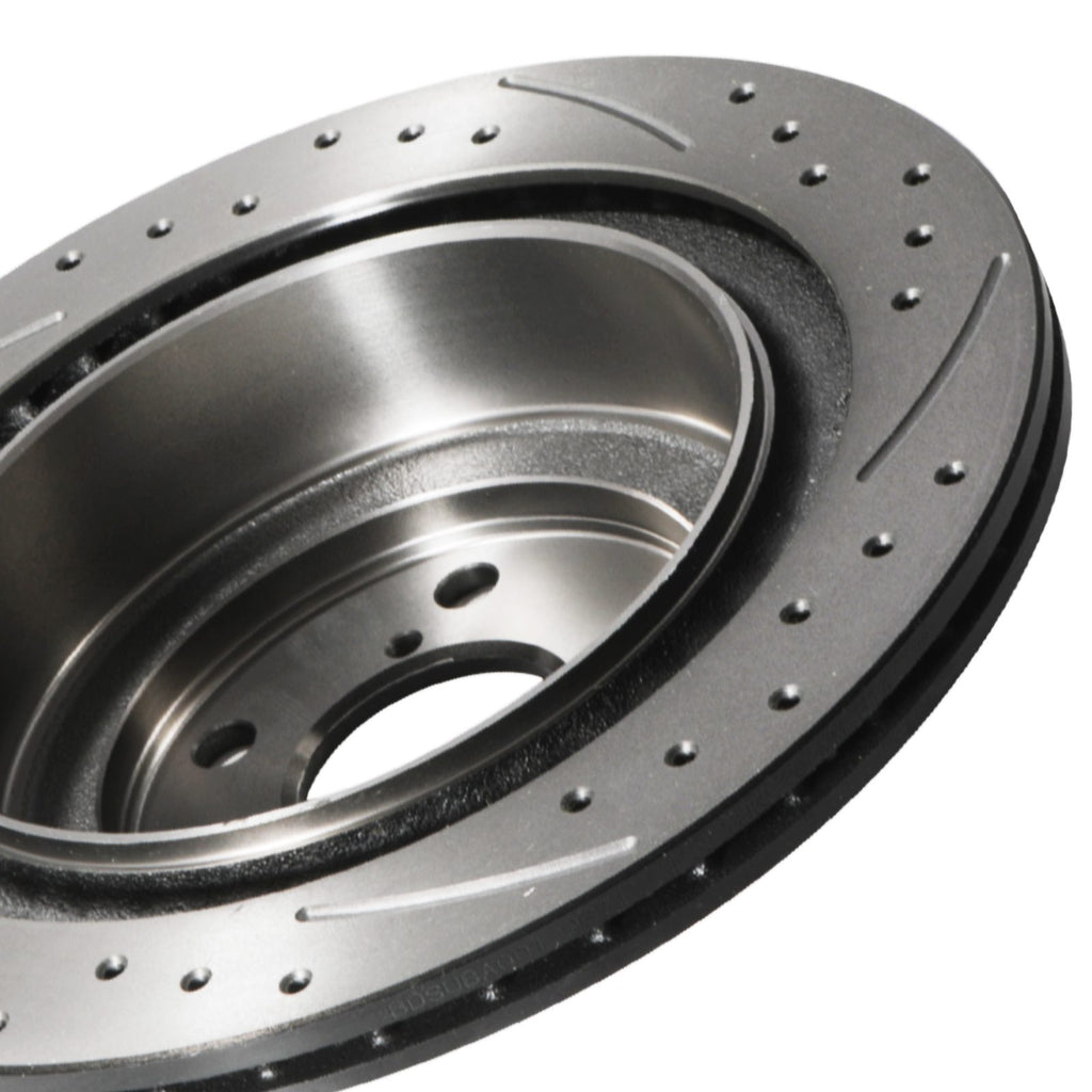 Dischi Freno Posteriori Forati e Baffati 290mm Subaru Impreza Legacy WRX 00-09 - foto 10