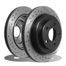 Dischi Freno Posteriori Forati e Baffati 265mm Subaru Impreza New Age WRX 01-05